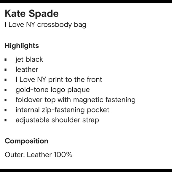 Kate Spade  NWT - I love NY cross body buddie purse (also called I heart NY) - Picture 7 of 7